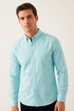 CAMISA MANGA LONGA SLIM FIT OXFORD BUTTON DOWN