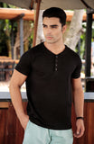 CAMISETA HENLEY EGÍPCIO GOLA PADRE