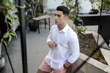CAMISA MANGA LONGA LINHO SLIM FIT