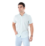 CAMISA MANGA CURTA SLIM FIT LISTRADA