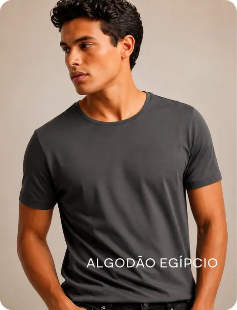 Camiseta Algodão Egípcio